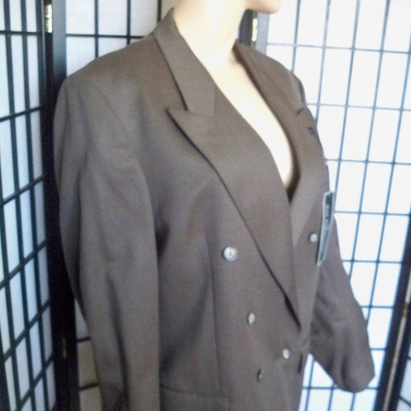 Nwt JEAN PAUL GERMAIN Brown Sport Coat Sz 43L - Picture 2 of 7